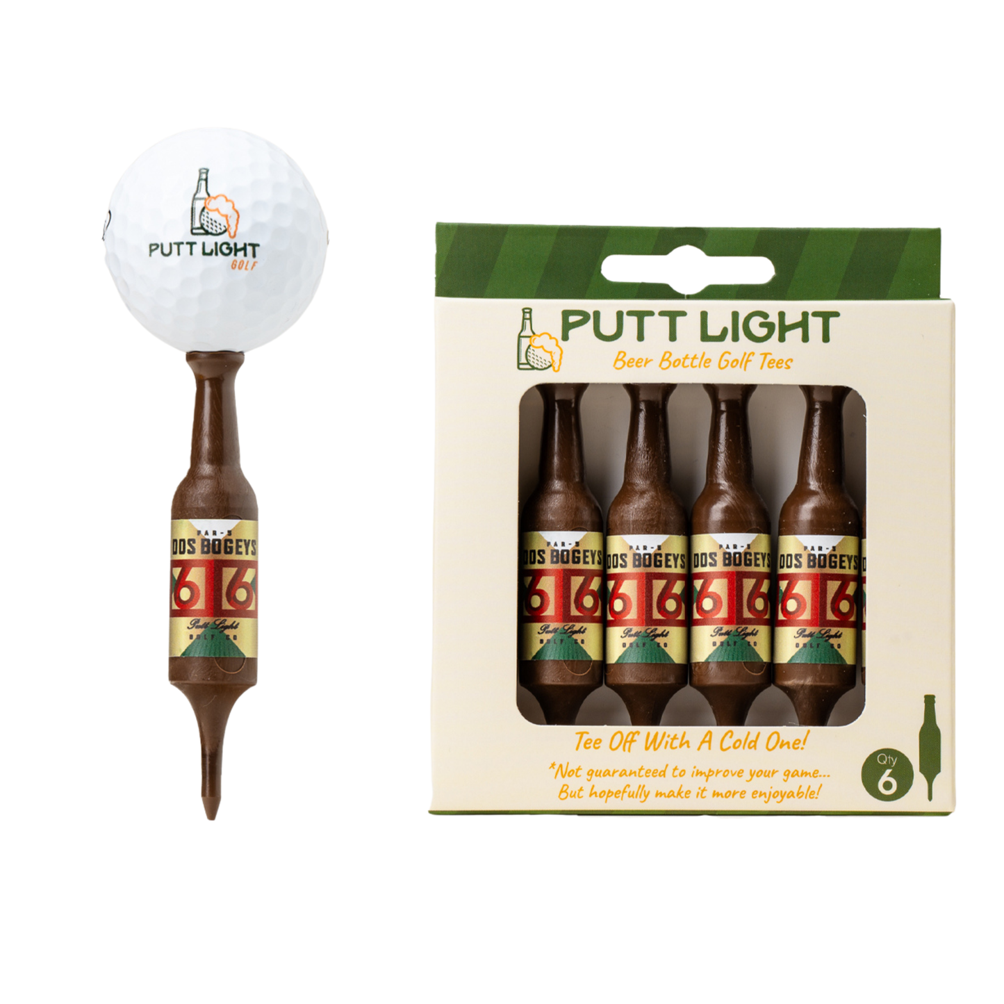 Beer Bottle Golf Tees - Ethically Sourced