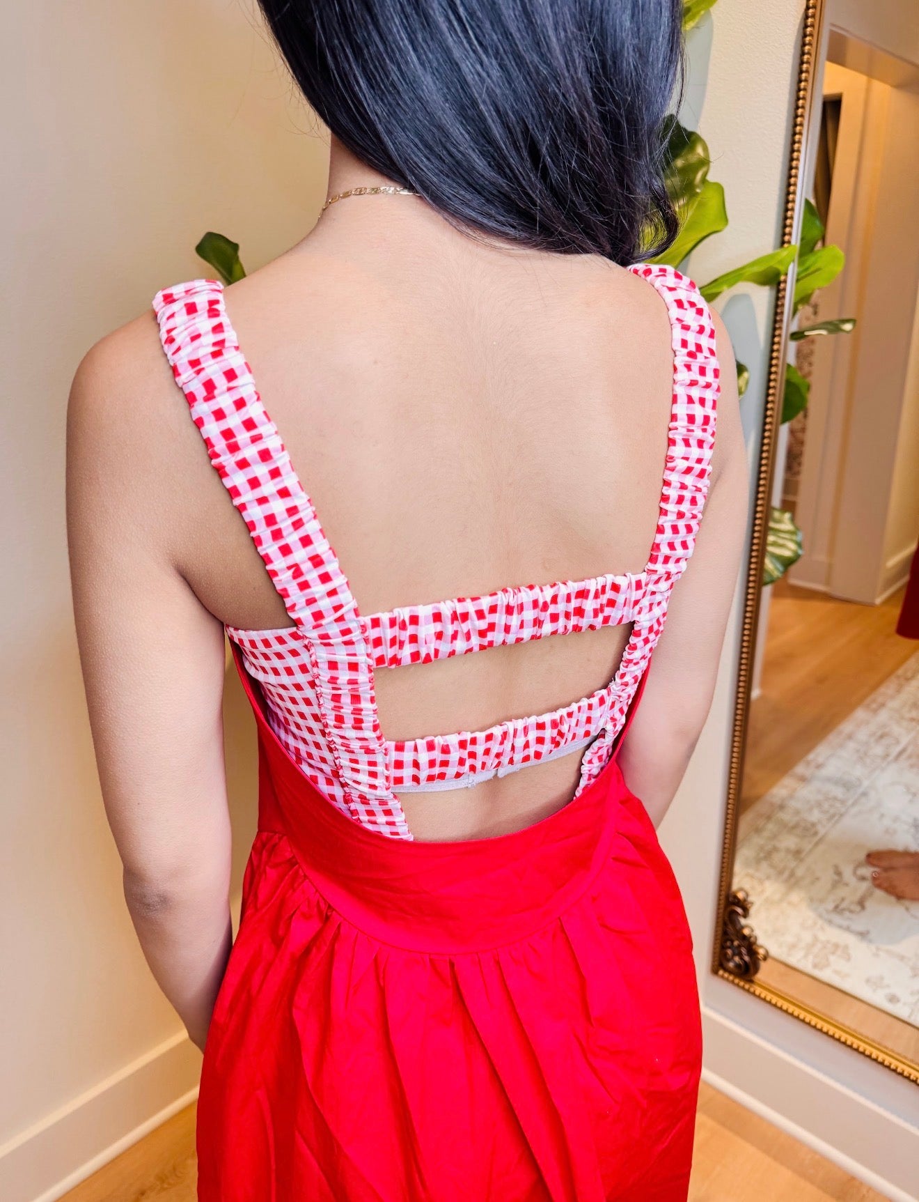 Gingham Glory Romper