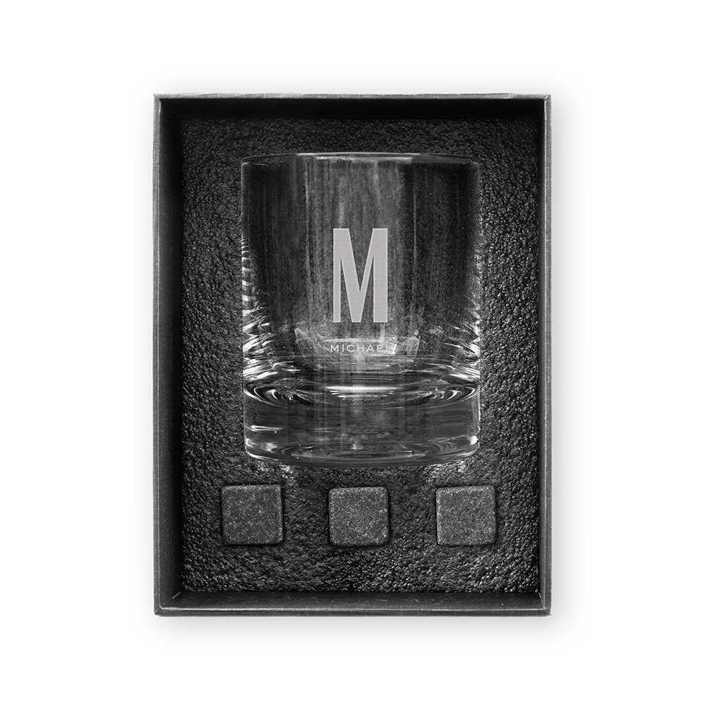 Round 11 Oz. Whiskey Glass Gift Box Set
