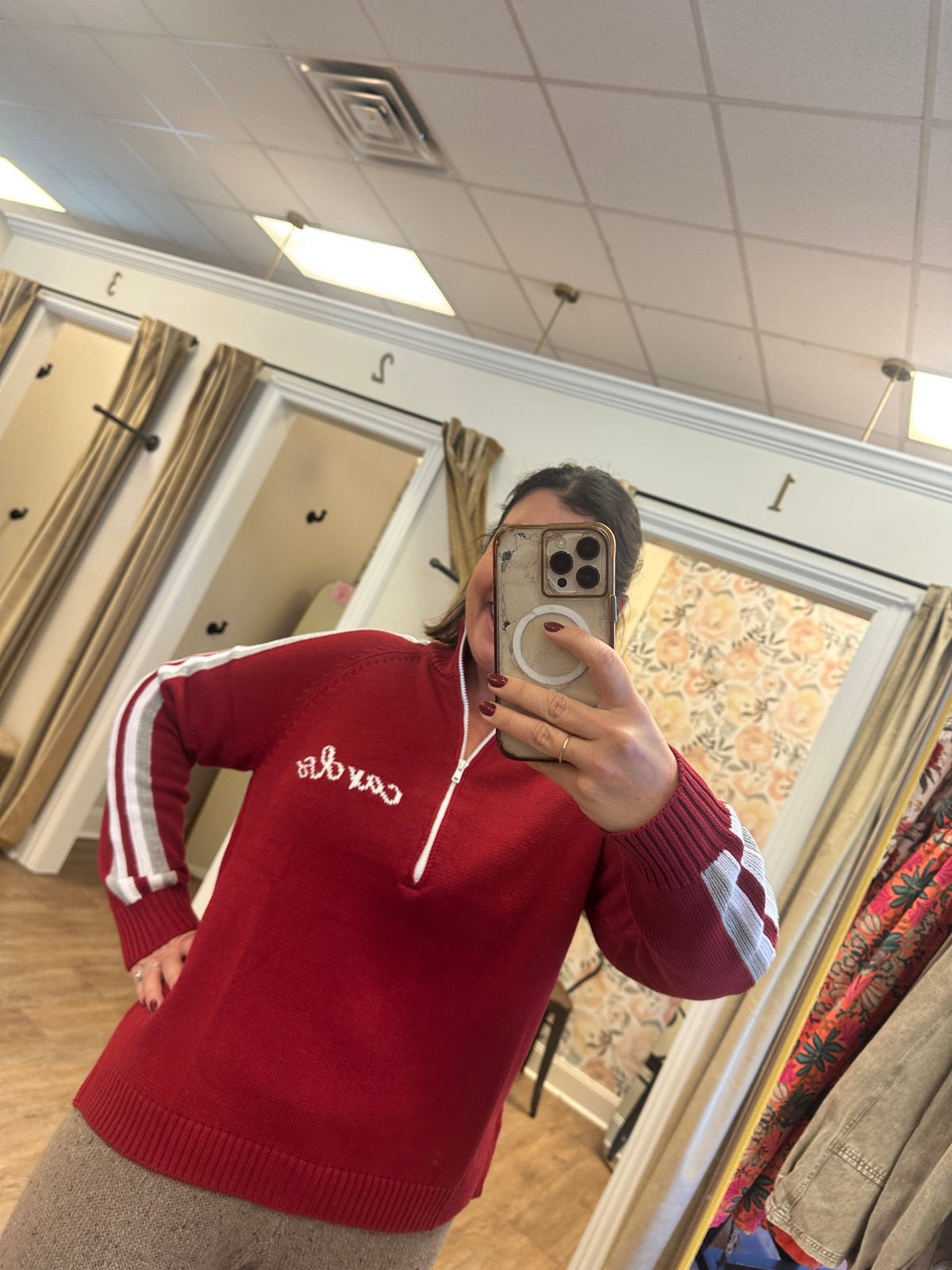 CARDS 1/4 Zip Sweater
