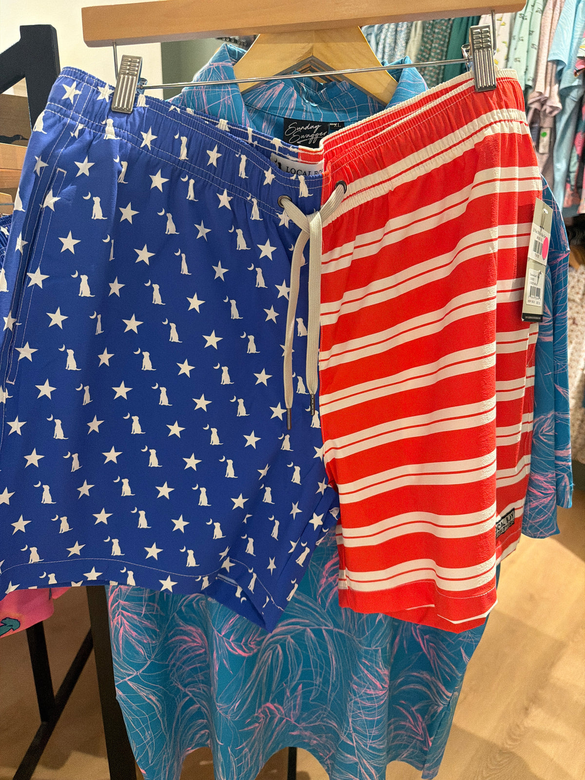 LB Red White Blue Swim