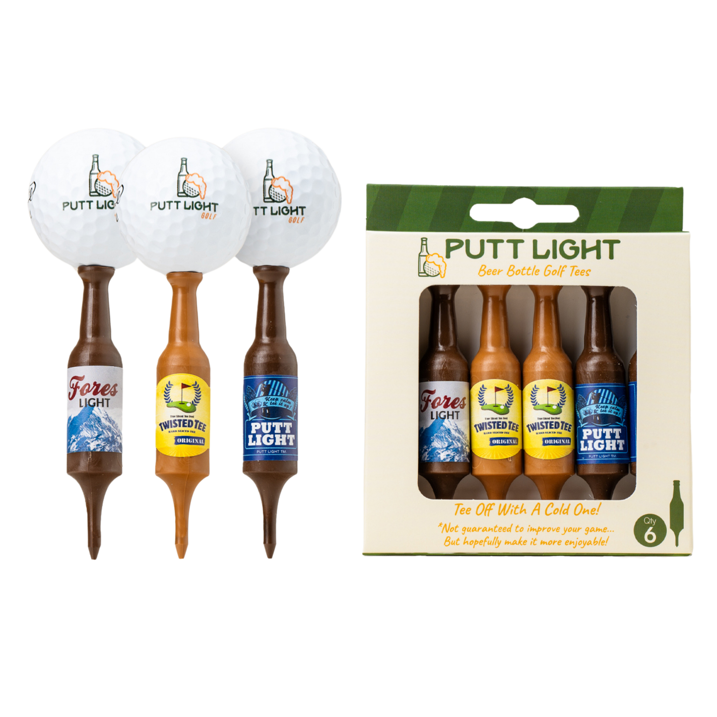 Beer Bottle Golf Tees - Ethically Sourced