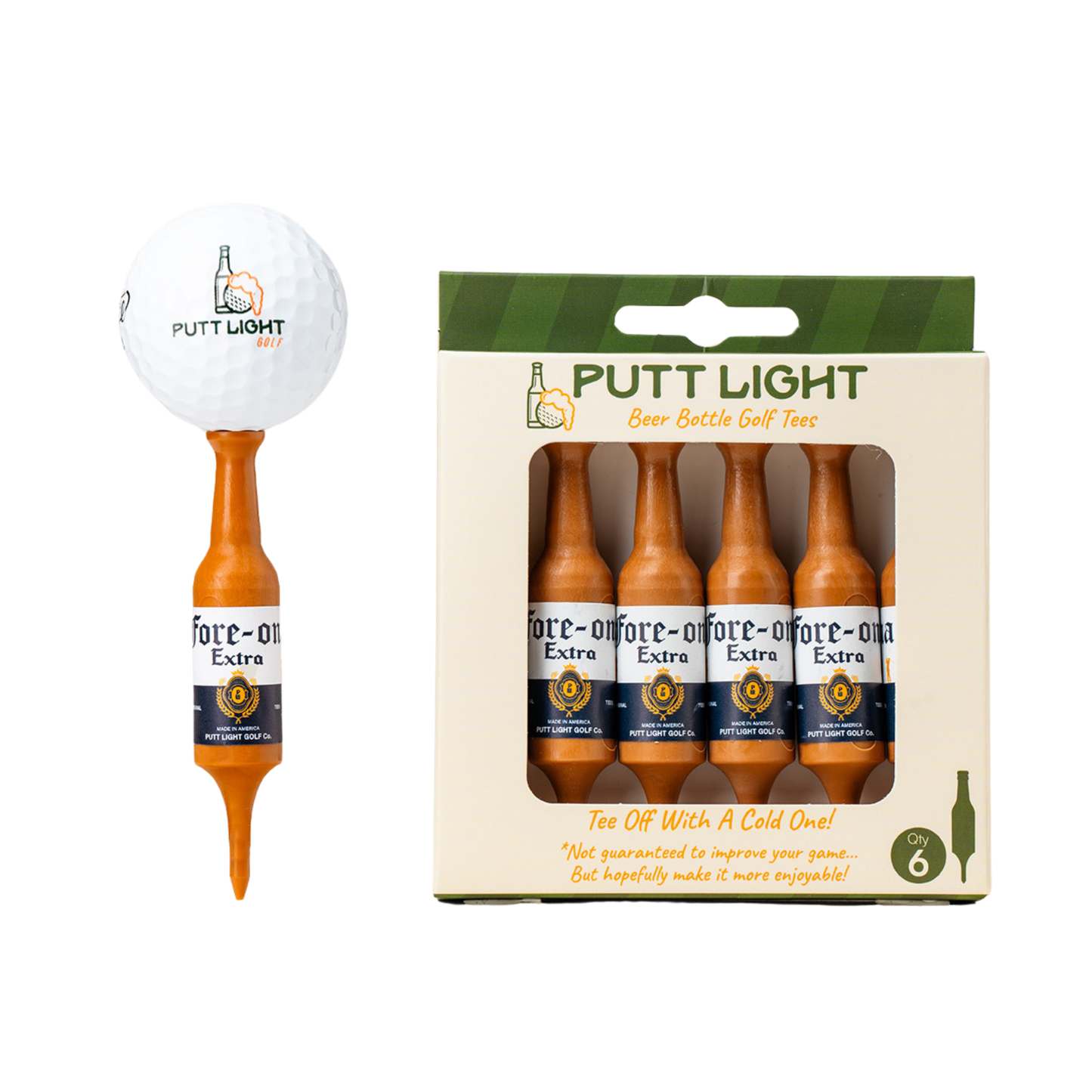 Beer Bottle Golf Tees - Ethically Sourced