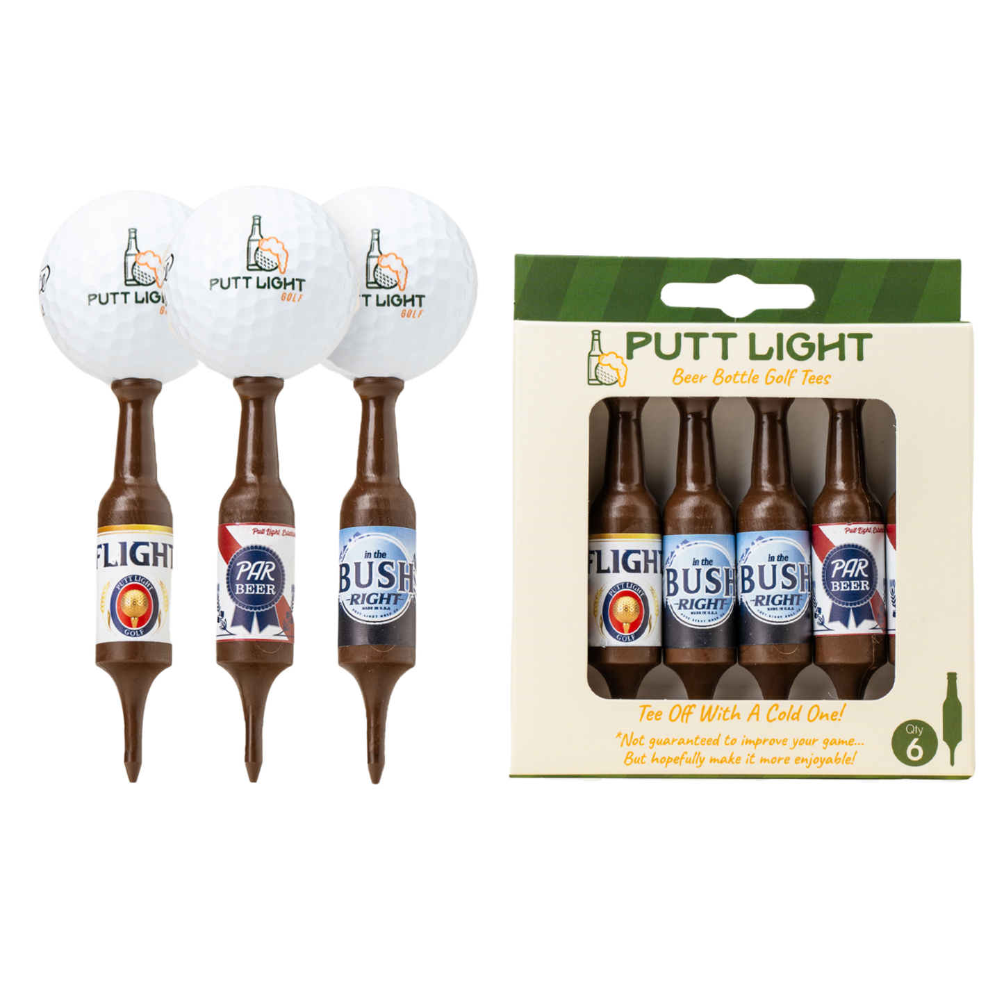 Beer Bottle Golf Tees - Ethically Sourced