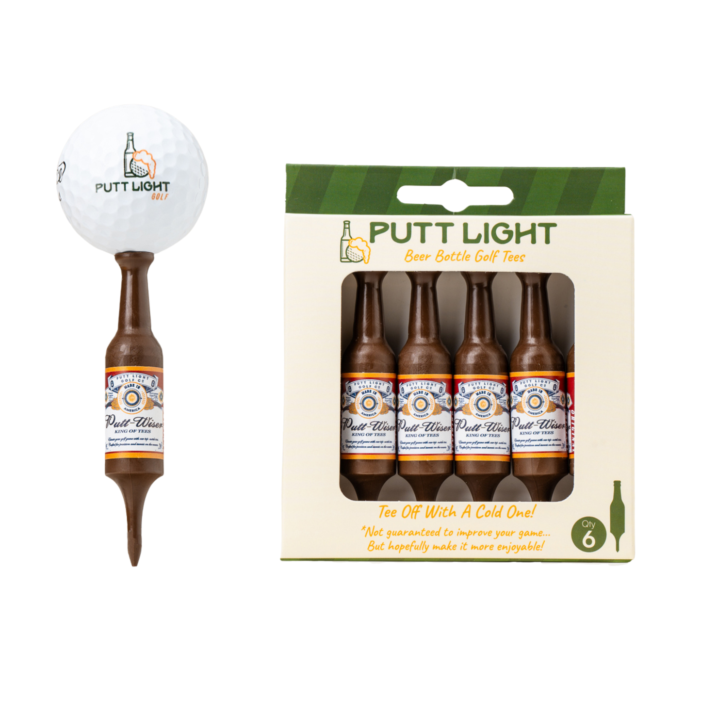 Beer Bottle Golf Tees - Ethically Sourced