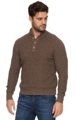 Denver 1/4 Button Mock Sweater